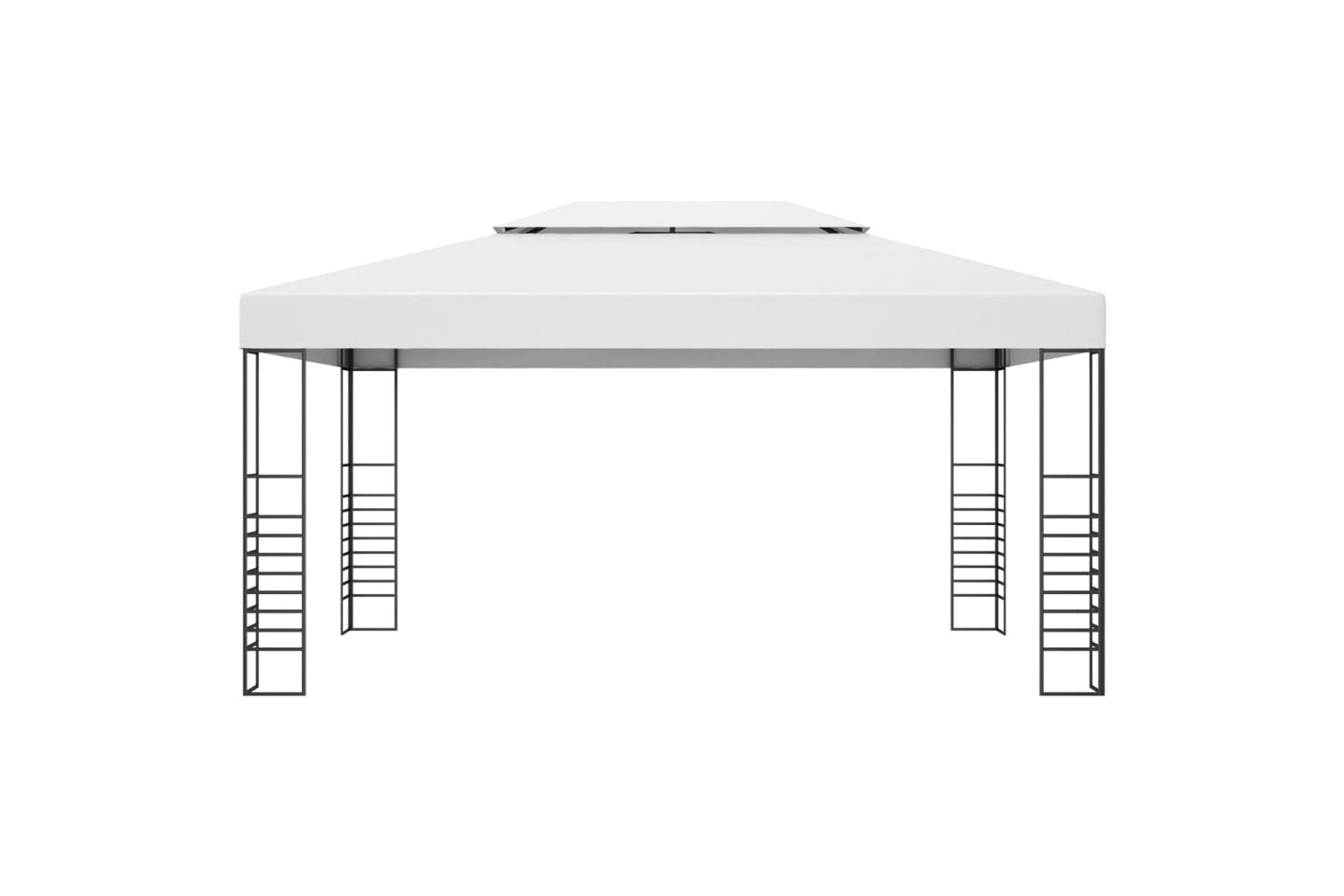 Vidaxl 3070307 Gazebo With Led String Lights 4x3x2.7 M White-3