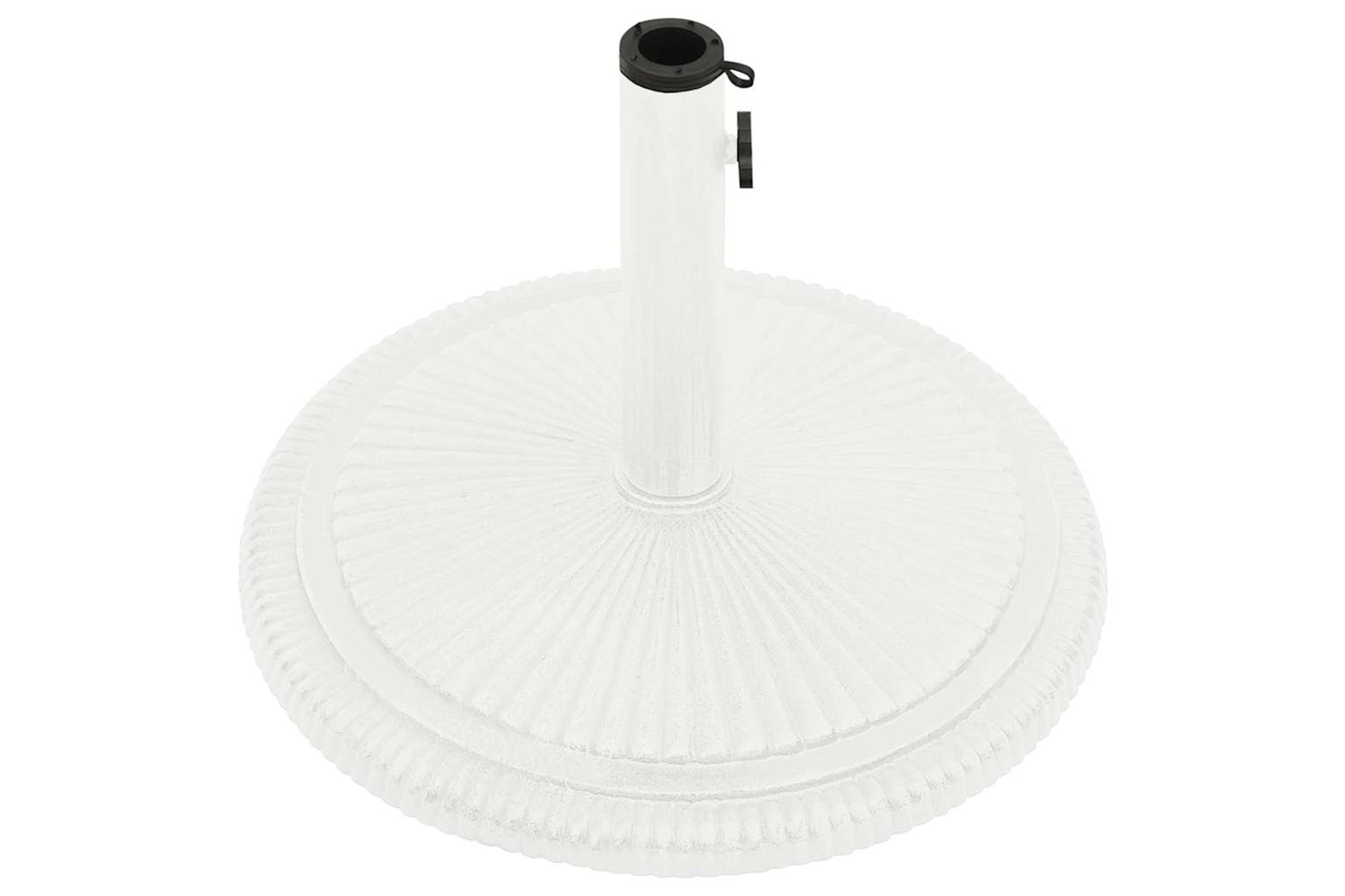vidaXL 317770 Umbrella Base White 45x45x30cm Cast Iron-4
