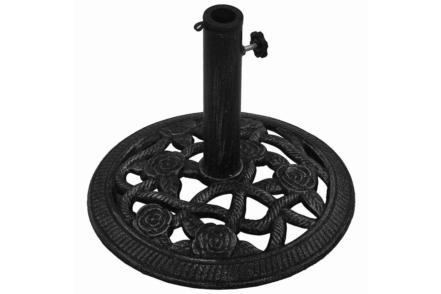 vidaXL 317755 Umbrella Base Black 40x40x32cm Cast Iron-4