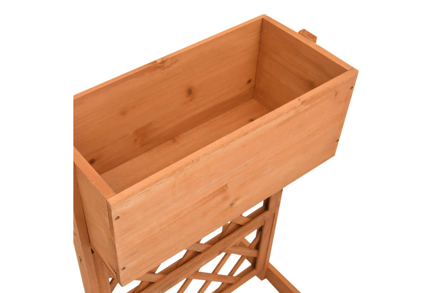 vidaXL 314838 Garden Trellis Planter Orange 45x30x74cm Solid Firwood-4