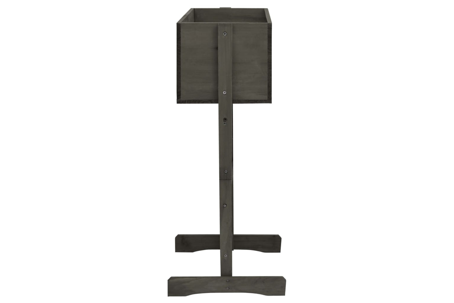 vidaXL 314839 Garden Trellis Planter Grey 45x30x74cm Solid Firwood-3