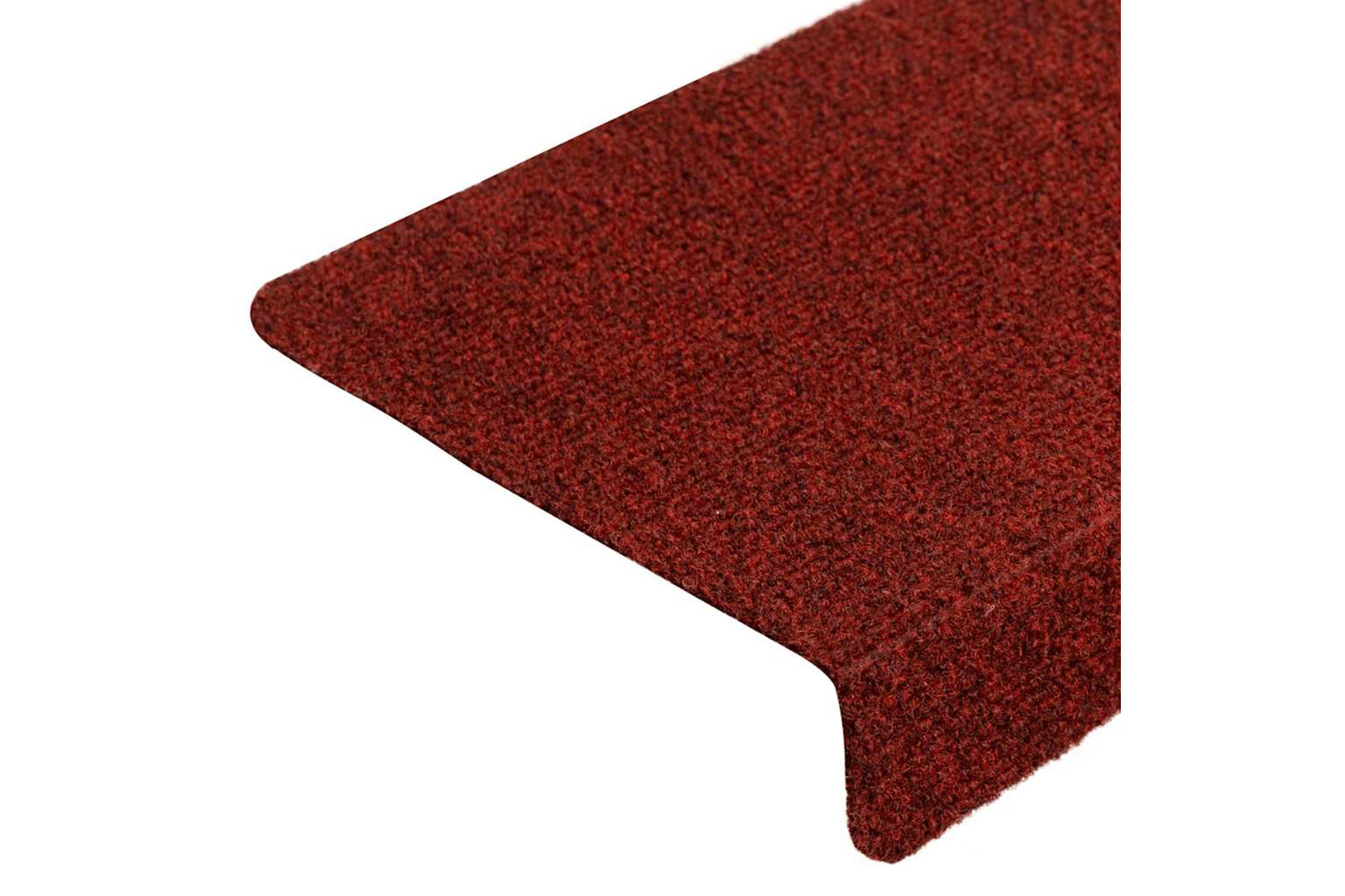 vidaXL 149731 Stair Mats 10 Pcs Bordeaux Red 65x21x4cm Needle Punch-6