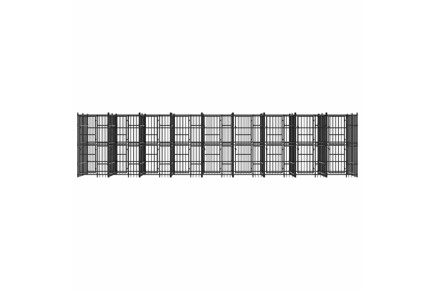 Vidaxl 3097944 Outdoor Dog Kennel Steel 16.59 M2-4