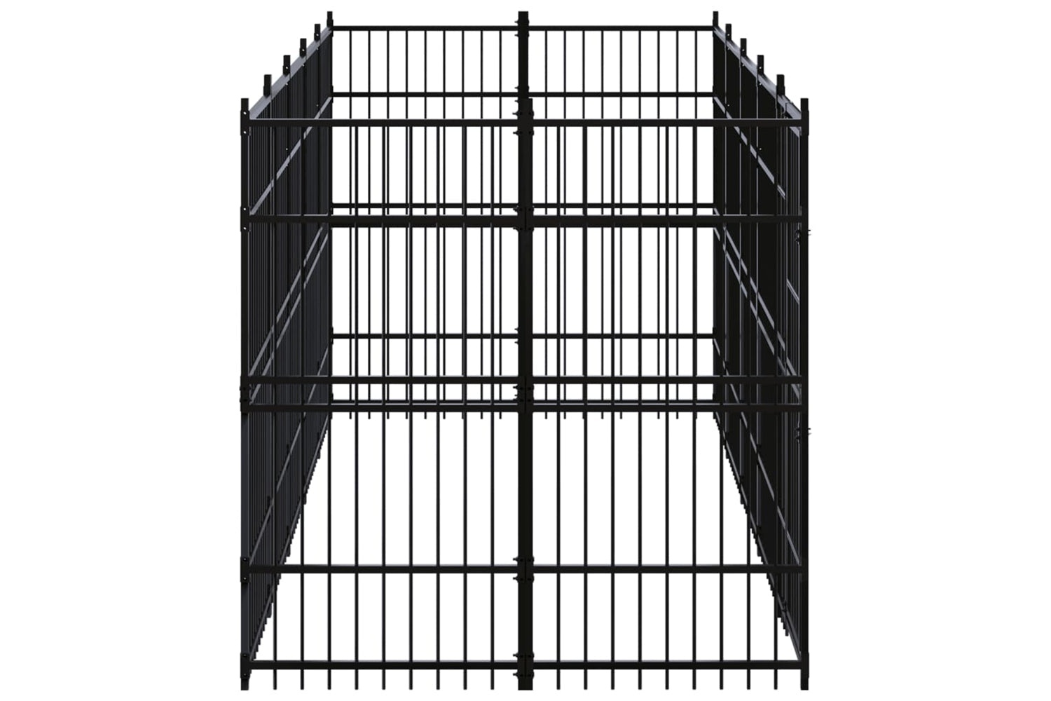 Vidaxl 3097959 Outdoor Dog Kennel Steel 9.22 M2-3