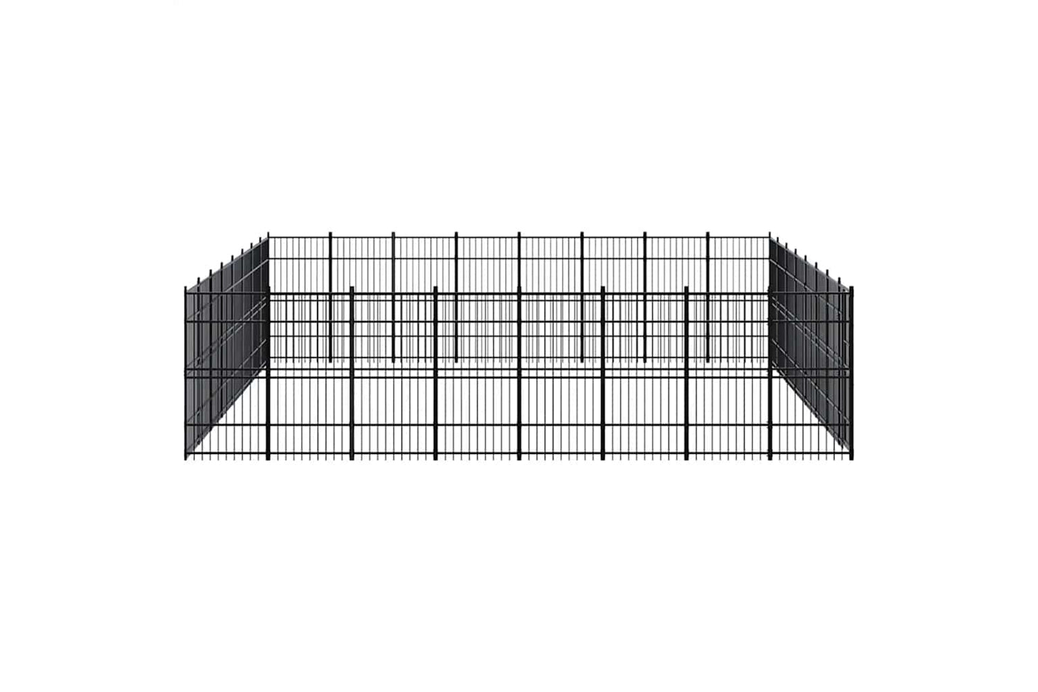 Vidaxl 3098004 Outdoor Dog Kennel Steel 58.98 M2-3