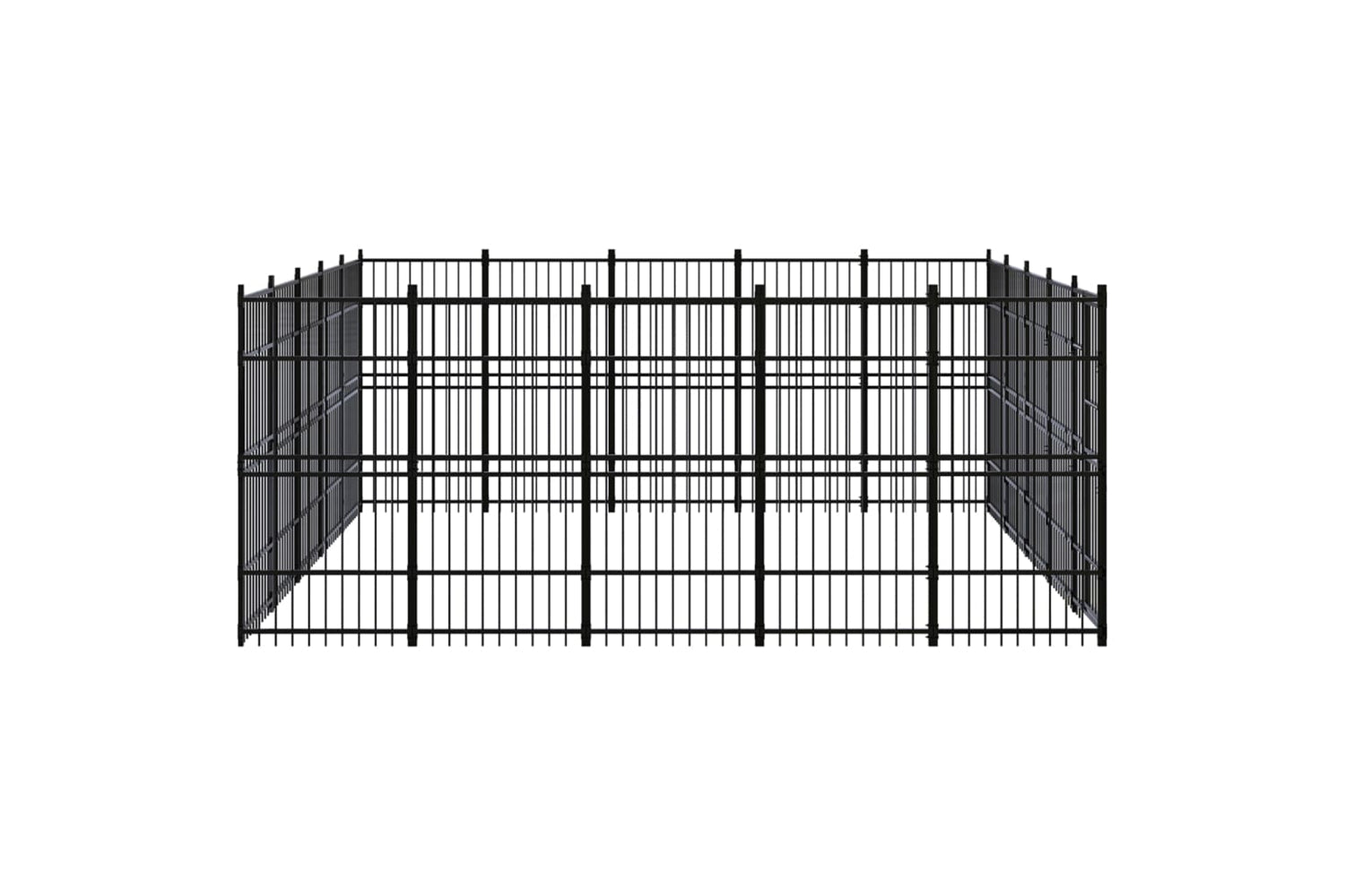Vidaxl 3097989 Outdoor Dog Kennel Steel 23.04 M2-3