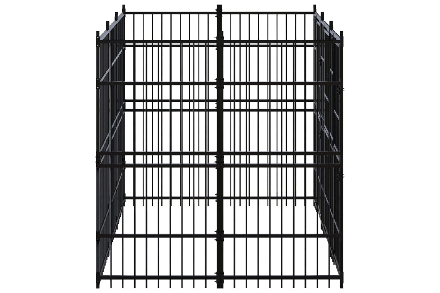Vidaxl 3097957 Outdoor Dog Kennel Steel 5.53 M2-3