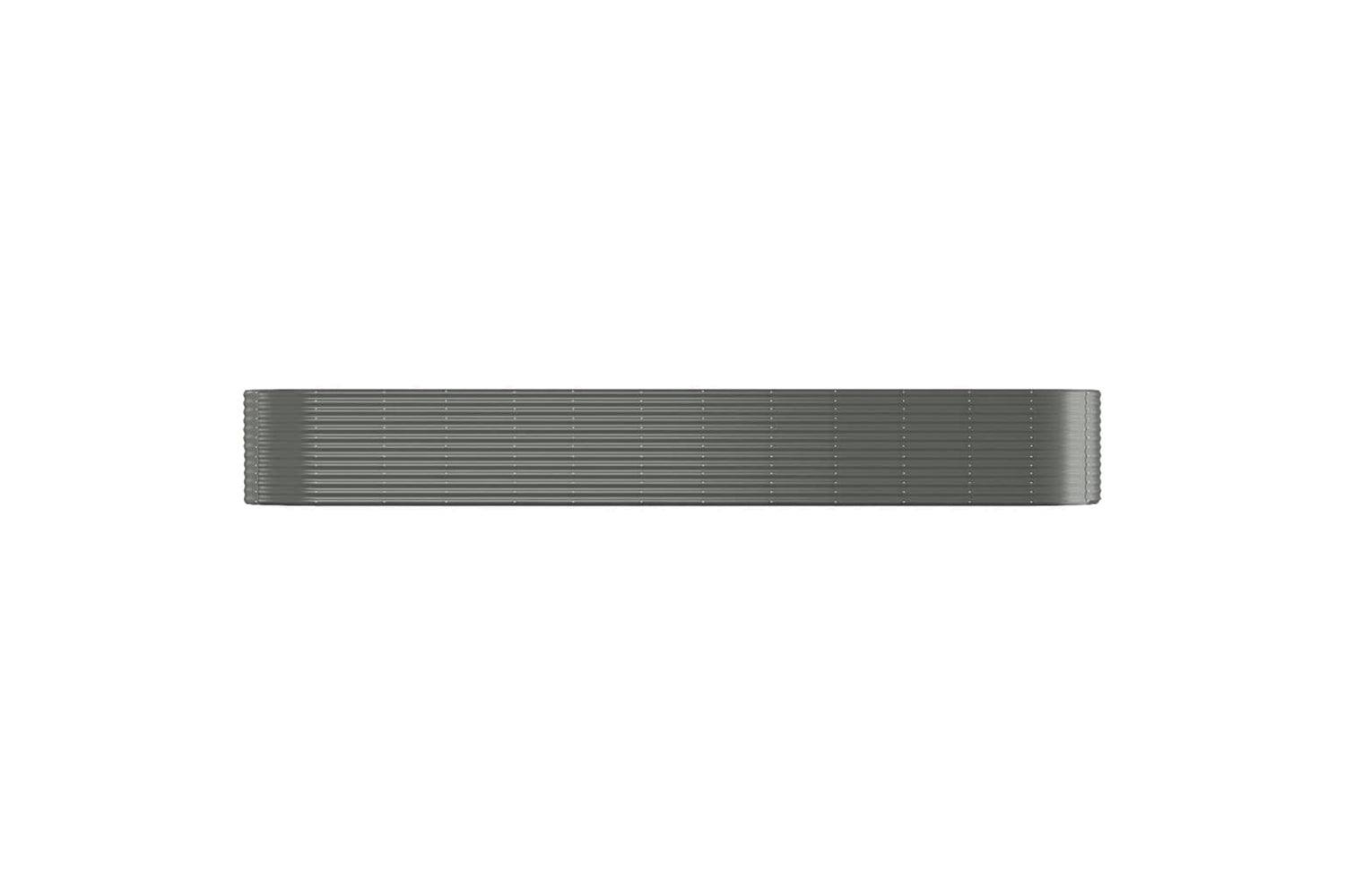 vidaXL 319079 Garden Raised Bed Powder-coated Steel 507x100x68cm Grey-2