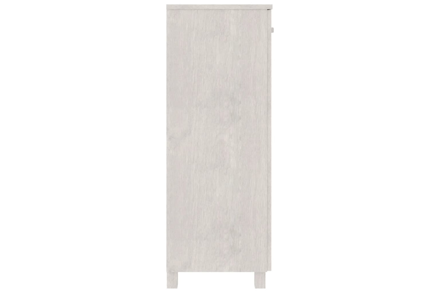 vidaXL Shoe Cabinet Hamar White 85x40x108cm Solid Wood Pine-3