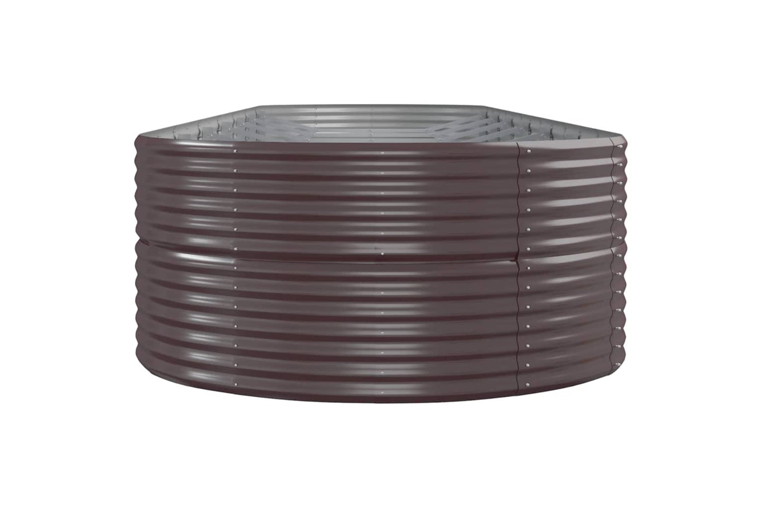 vidaXL 319120 Garden Raised Bed Powder-coated Steel 584x140x68cm Brown-3