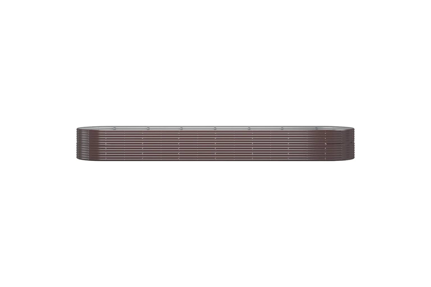 vidaXL 319120 Garden Raised Bed Powder-coated Steel 584x140x68cm Brown-2