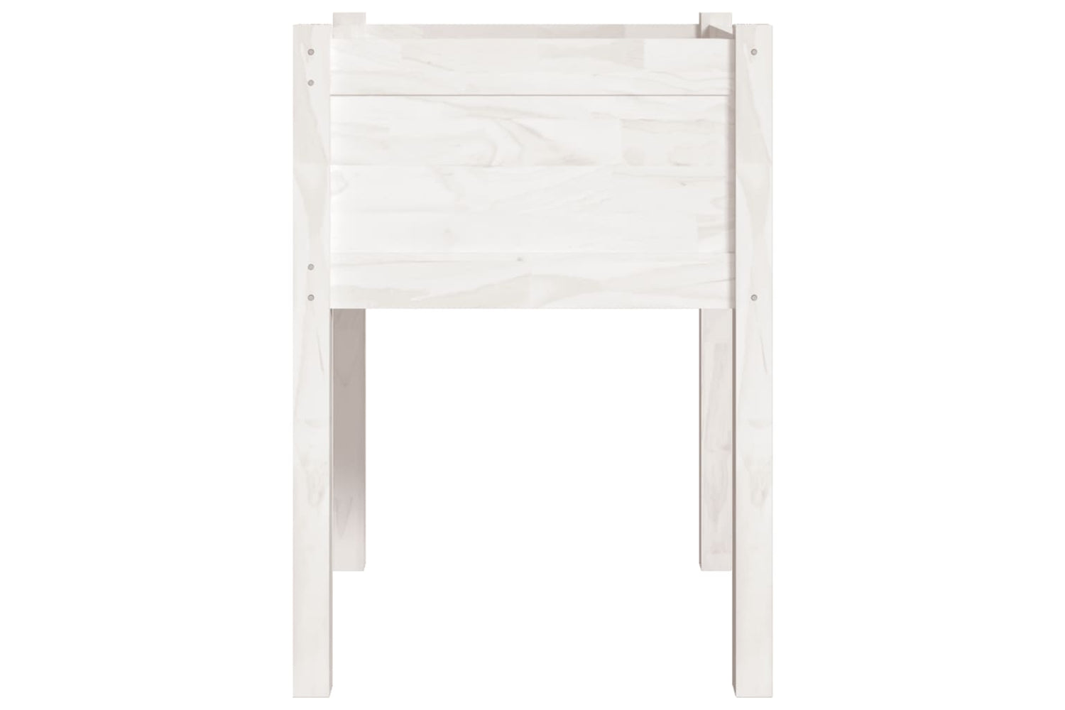 vidaXL 810801 Garden Planter White 50x50x70cm Solid Pinewood-3