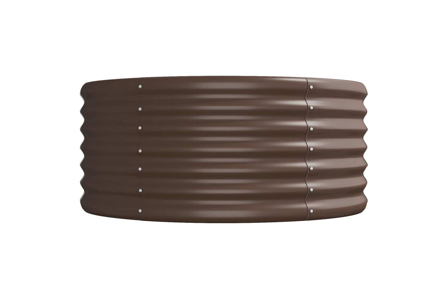 vidaXL 318930 Garden Raised Bed Powder-coated Steel 368x80x36cm Brown-3