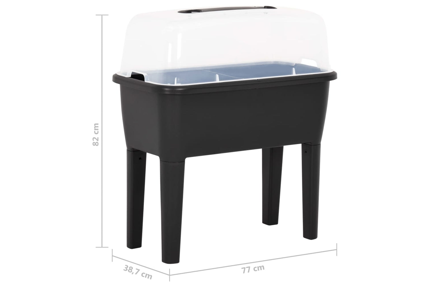 vidaXL 316186 Raised Bed 77x38.7x82cm Pp-9
