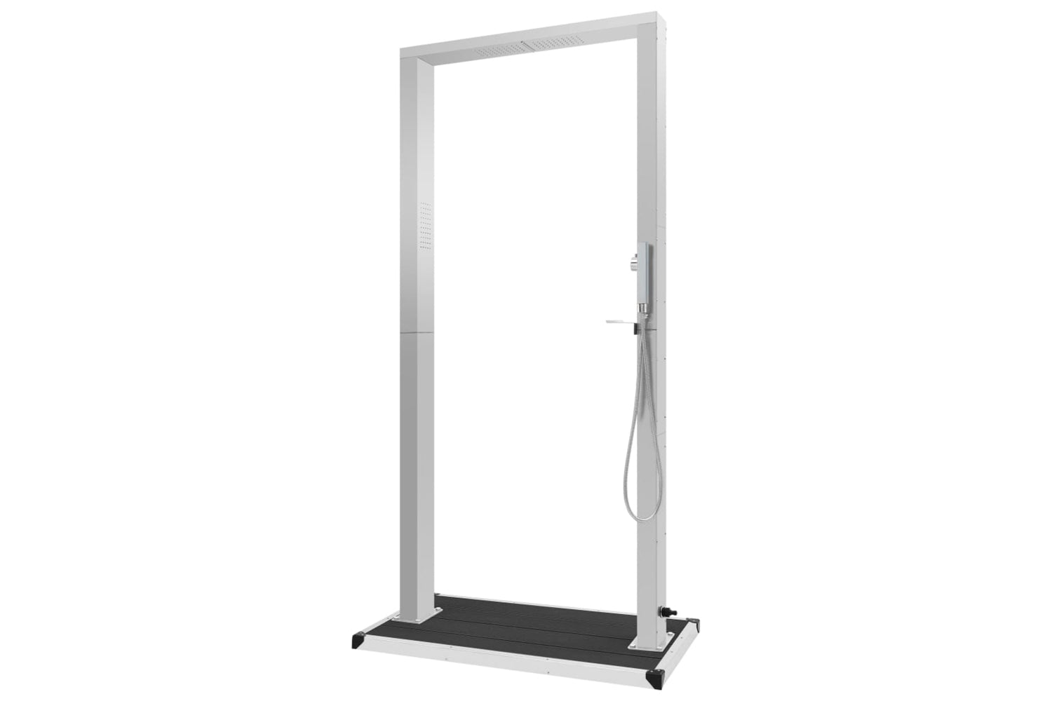 Vidaxl 3051294 Outdoor Shower With Tray Wpc Stainless Steel-4
