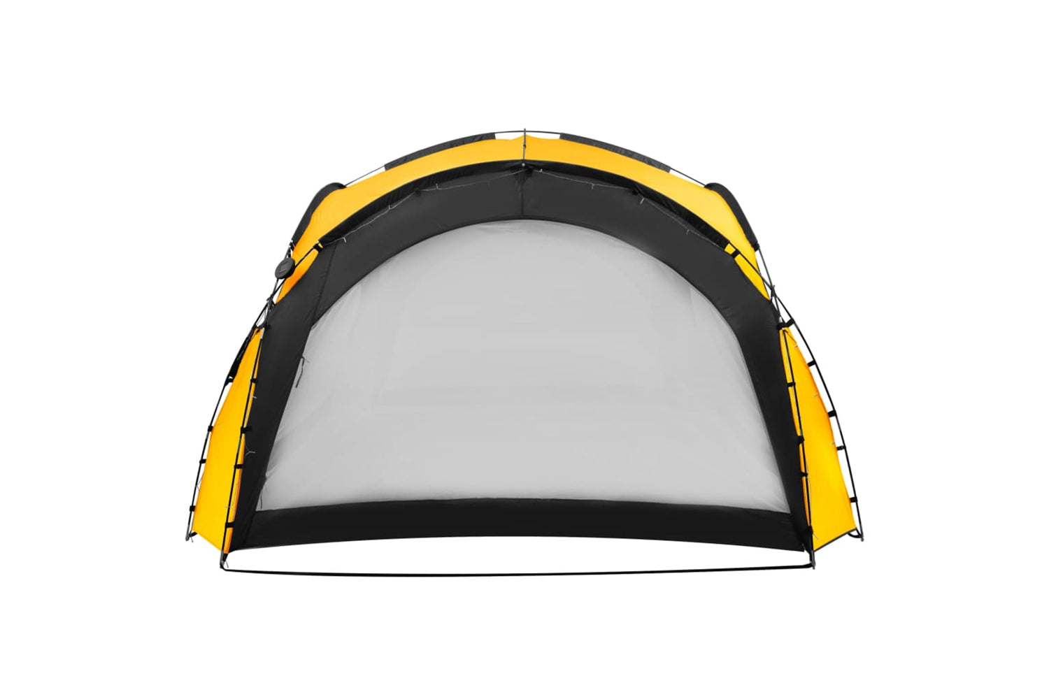 Vidaxl 92238 Party Tent With Led And 4 Sidewalls 3.6x3.6x2.3 M Yellow-4