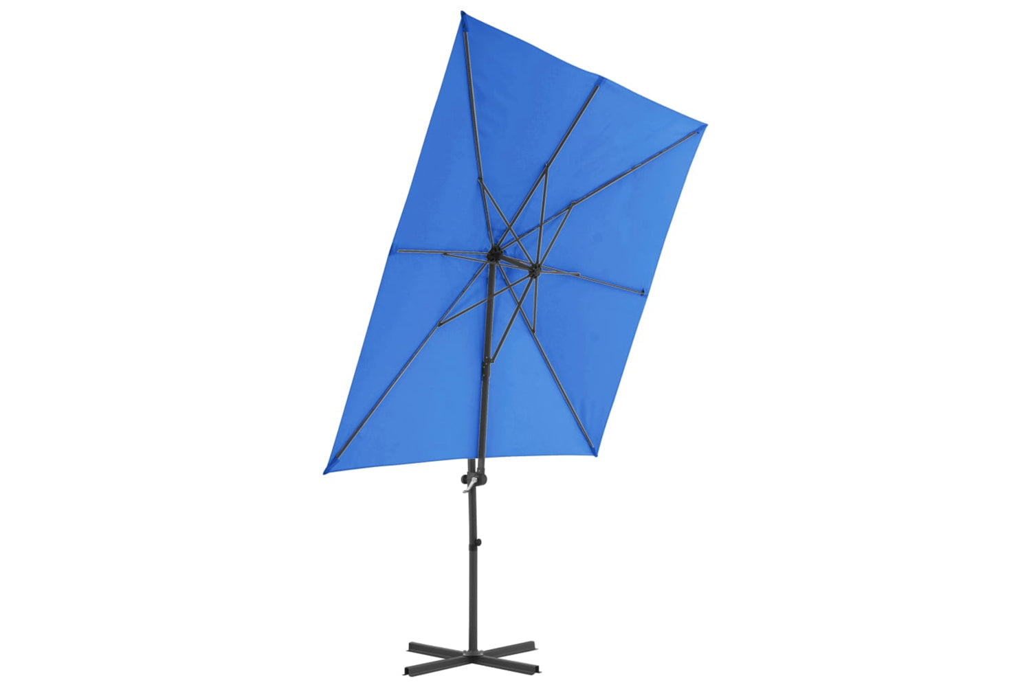 vidaXL 46991 Cantilever Umbrella With Steel Pole Azure Blue 250x250cm-3
