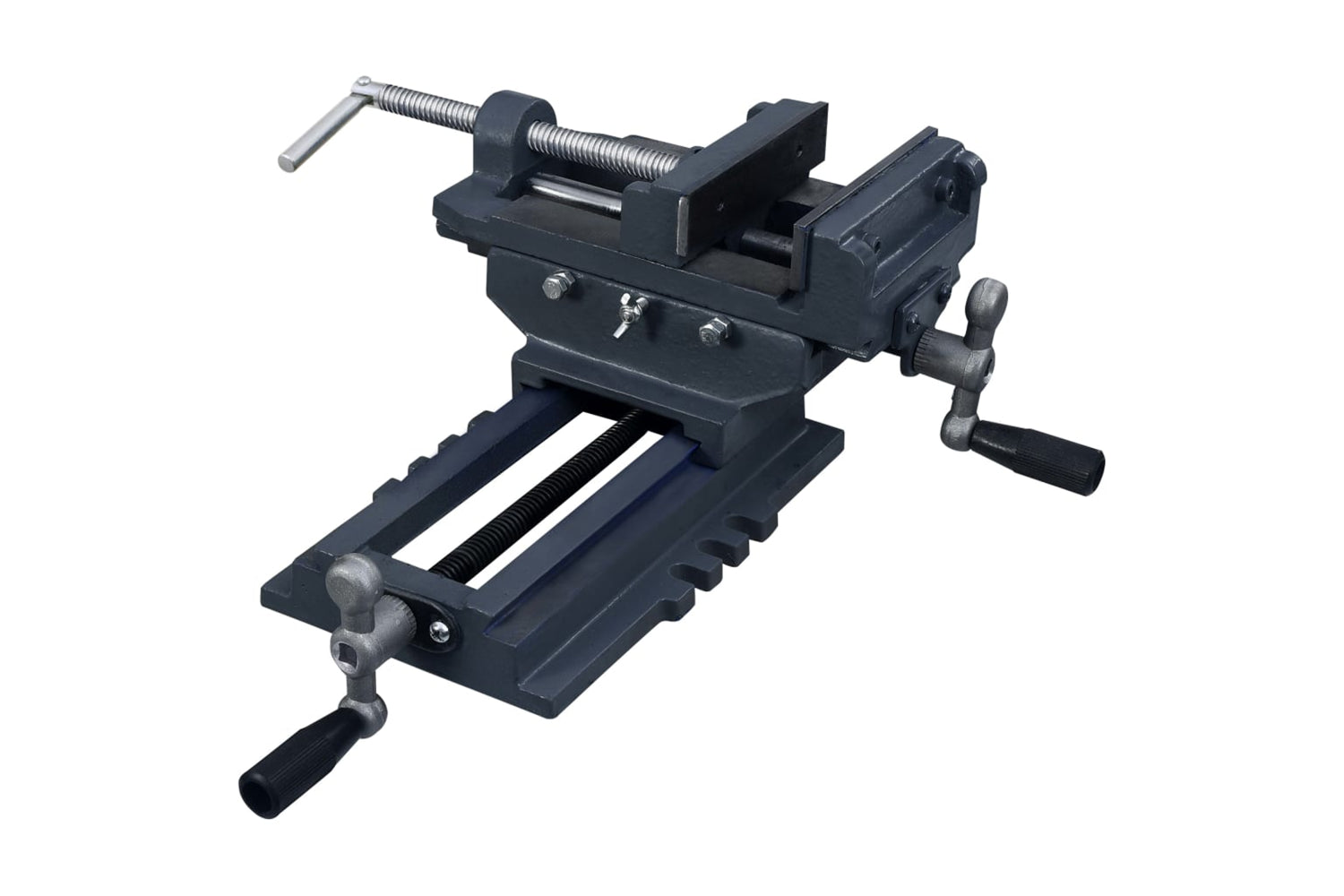 vidaXL 145384 Manually Operated Cross Slide Drill Press Vice 127mm-3