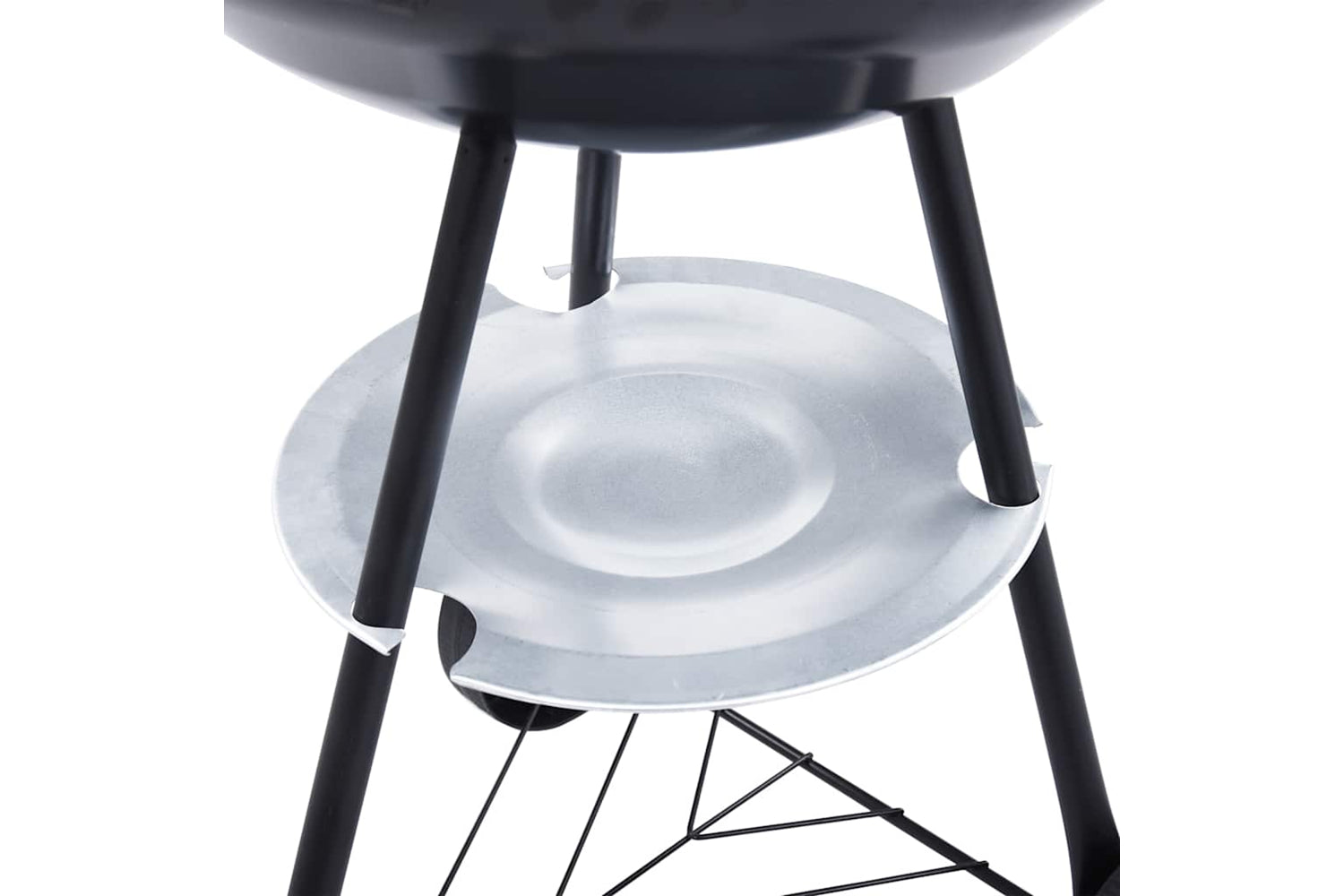 Vidaxl Portable Xxl Charcoal Kettle Bbq Grill With Wheels 44 Cm-6
