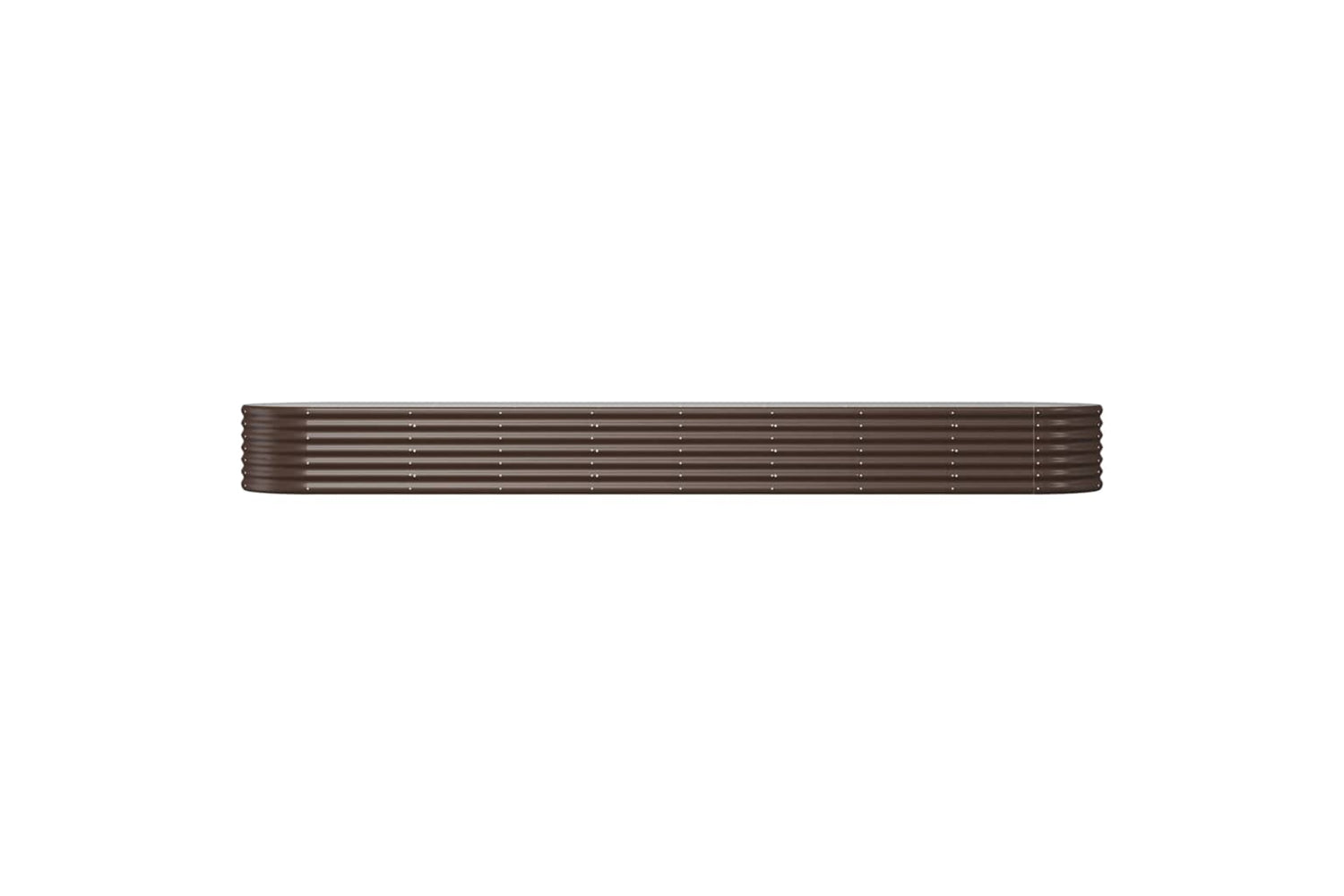 vidaXL 318930 Garden Raised Bed Powder-coated Steel 368x80x36cm Brown-2