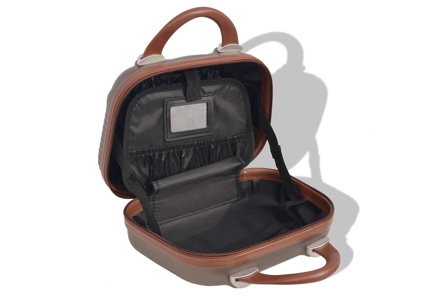 vidaXL 91194 Four Piece Hardcase Trolley Set Coffee-7