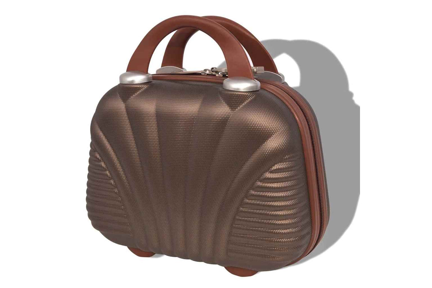 vidaXL 91194 Four Piece Hardcase Trolley Set Coffee-6
