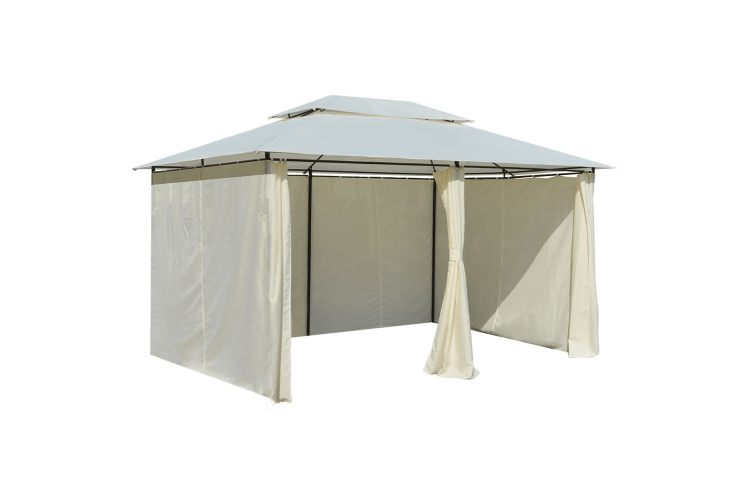 Vidaxl 43216 Garden Marquee With Curtains 4x3 M White-5
