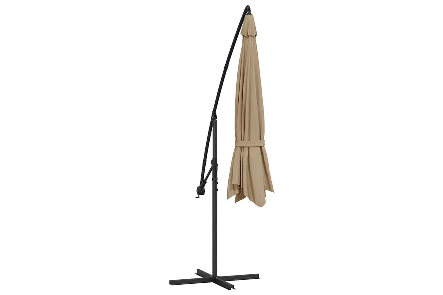 vidaXL 44506 Cantilever Umbrella With Aluminium Pole 350cm Taupe-6