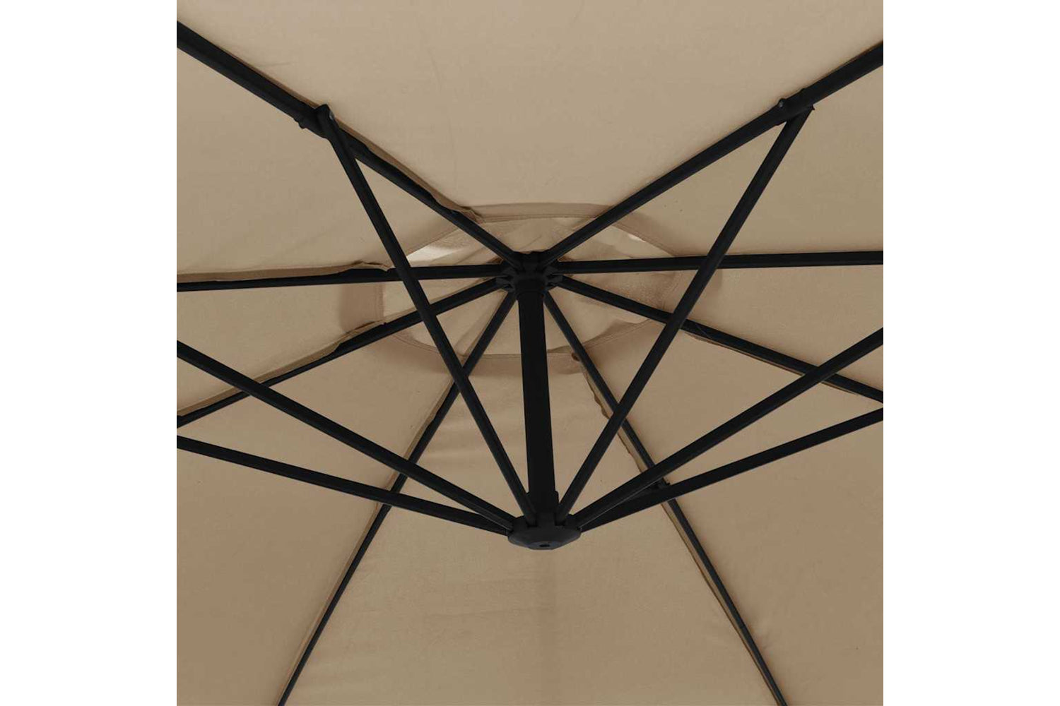 vidaXL 44506 Cantilever Umbrella With Aluminium Pole 350cm Taupe-7
