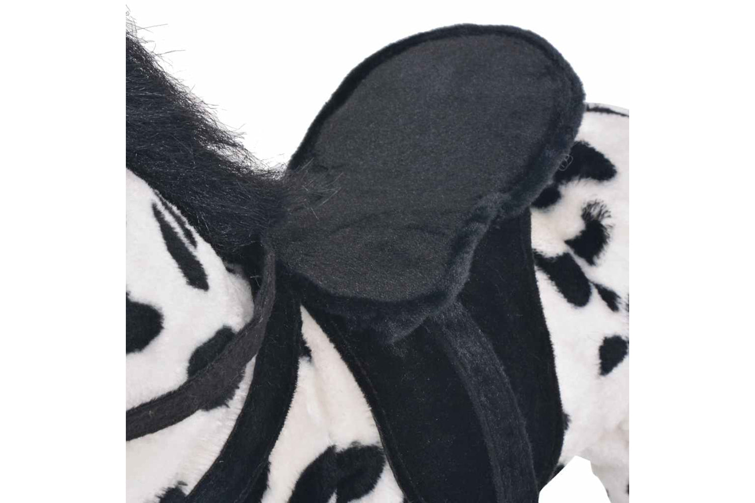 Vidaxl Standing Plush Toy Horse Black And White Xxl-5