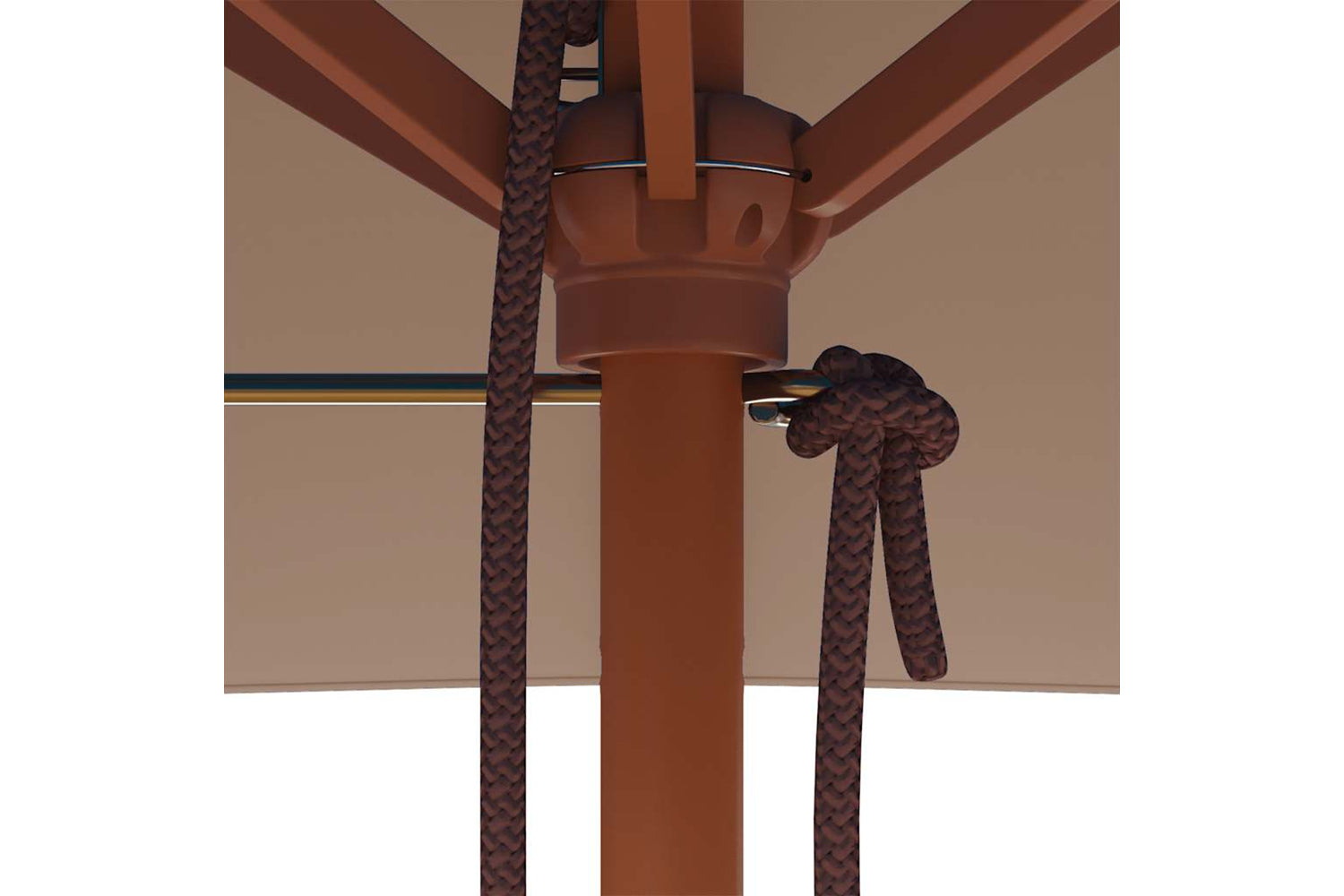 vidaXL 44536 Outdoor Parasol With Wooden Pole 150x200cm Taupe-8