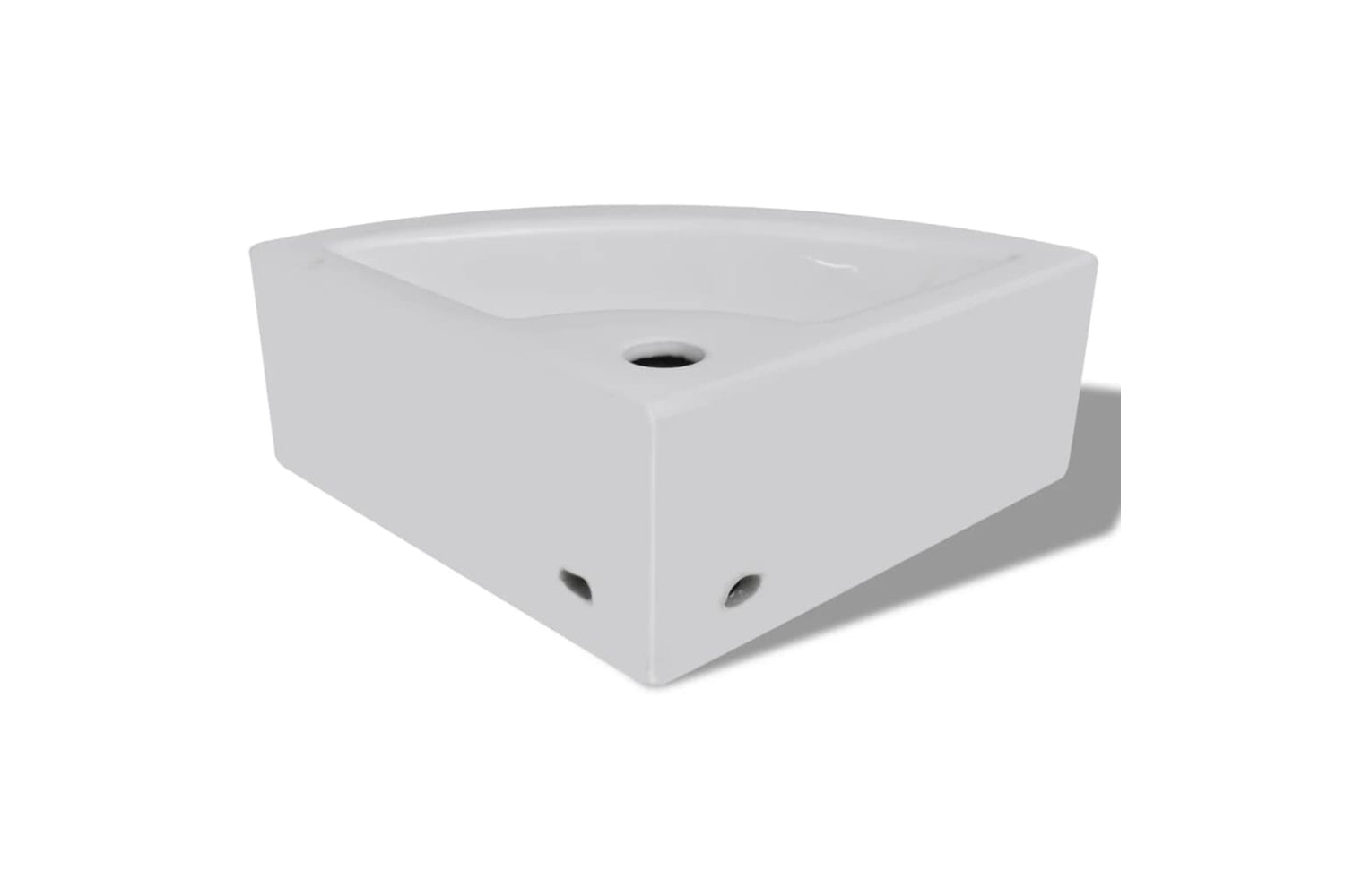 vidaXL 140697 Wash Basin With Overflow 45x32x12.5cm White-5
