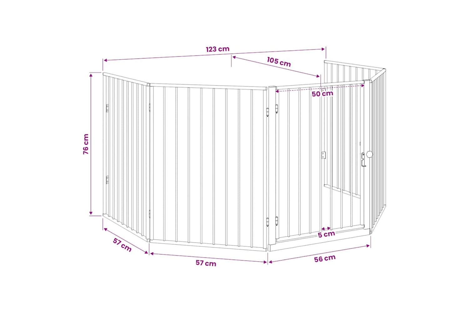 Vidaxl 242684 Pet Fireplace Fence Steel Black-8