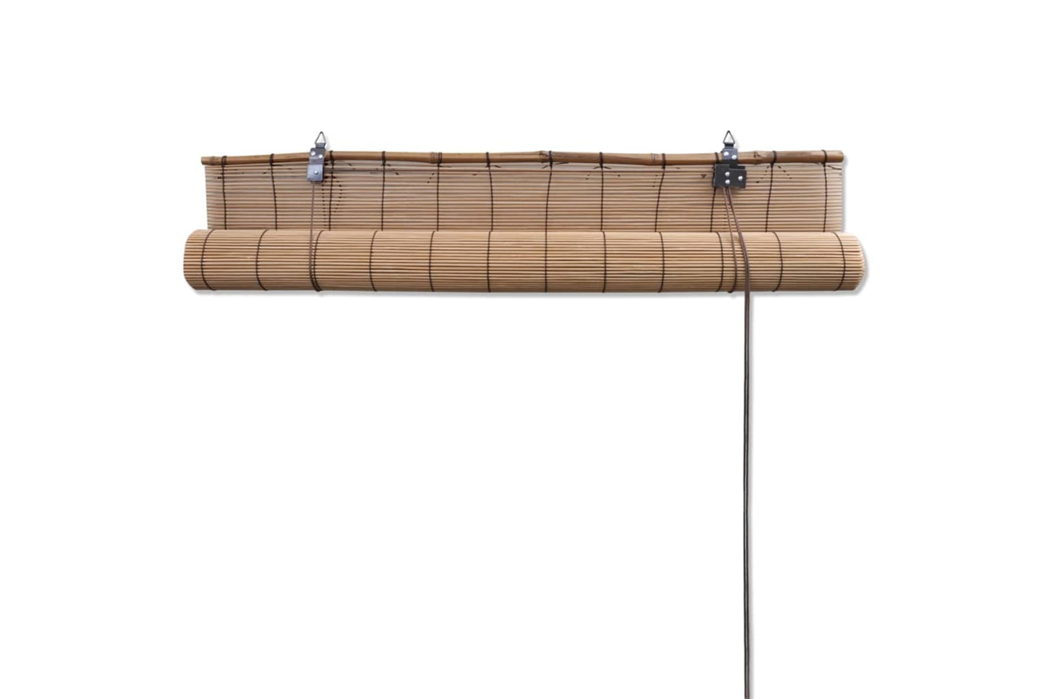 Vidaxl Brown Bamboo Roller Blinds 100 X 160 Cm-5