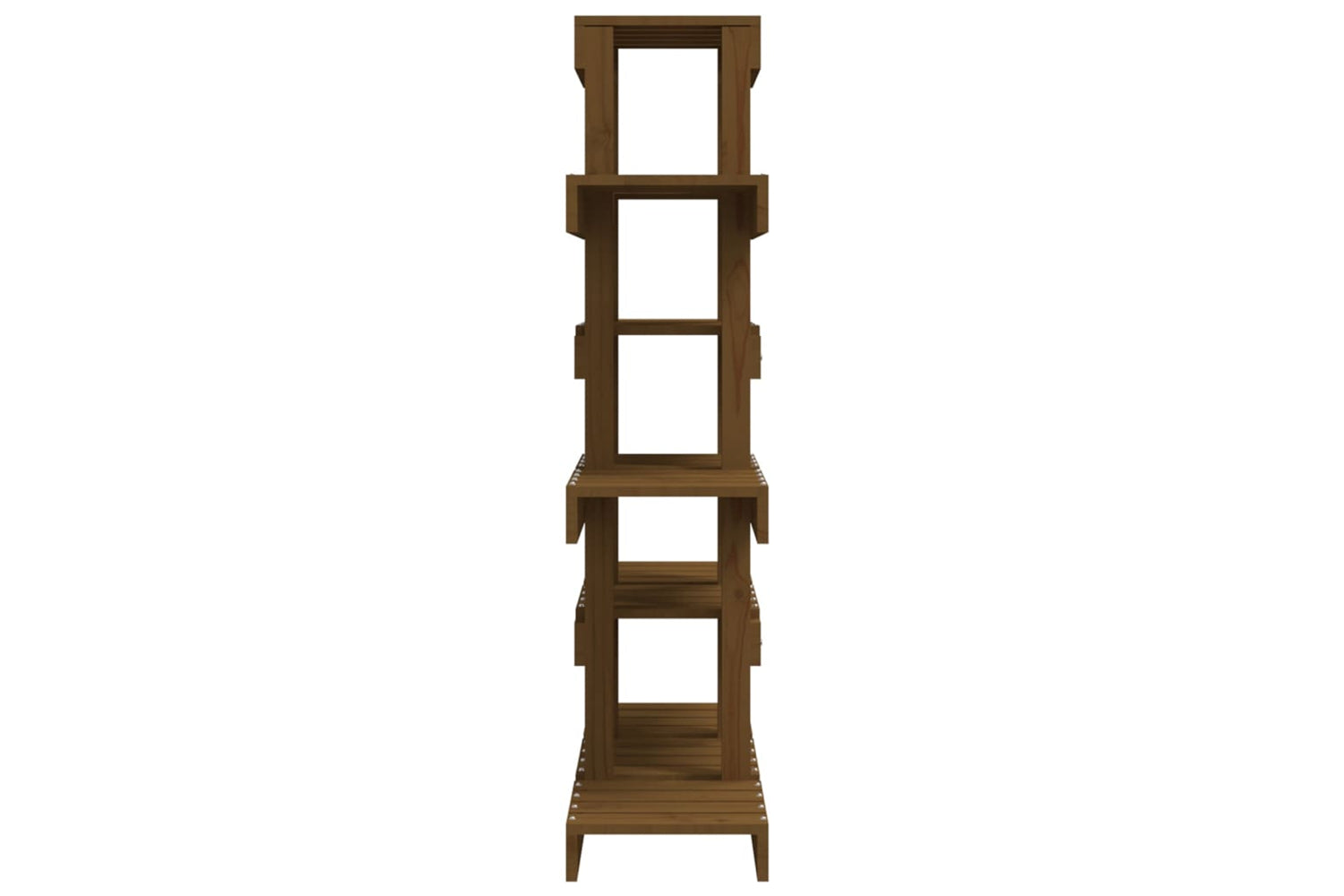 vidaXL 822090 Plant Stand Honey Brown 85x25x109.5cm Solid Wood Pine-5