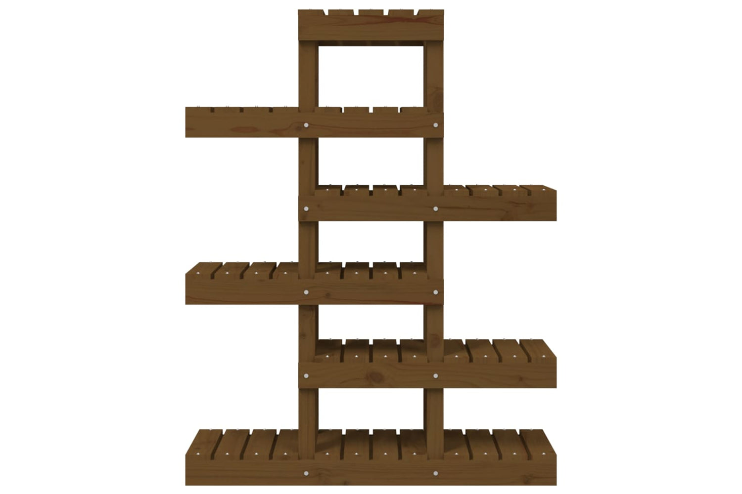 vidaXL 822090 Plant Stand Honey Brown 85x25x109.5cm Solid Wood Pine-4