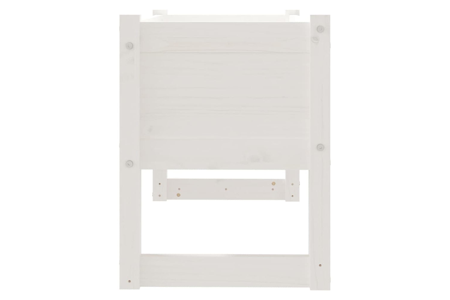 vidaXL 822118 Planter White 78x40x52cm Solid Wood Pine-4