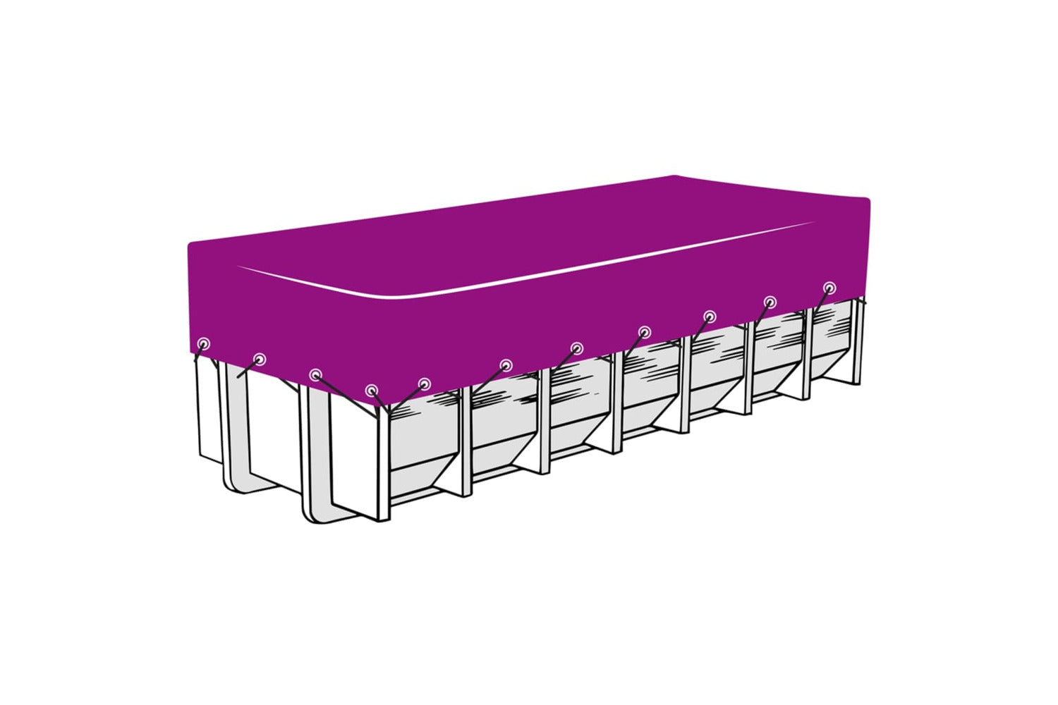 vidaXL 144997 Container Net Hdpe 3x5 M Black-3