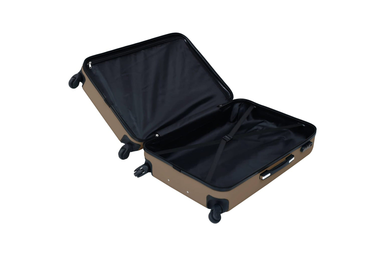 Vidaxl 92428 Hardcase Trolley Brown Abs-5