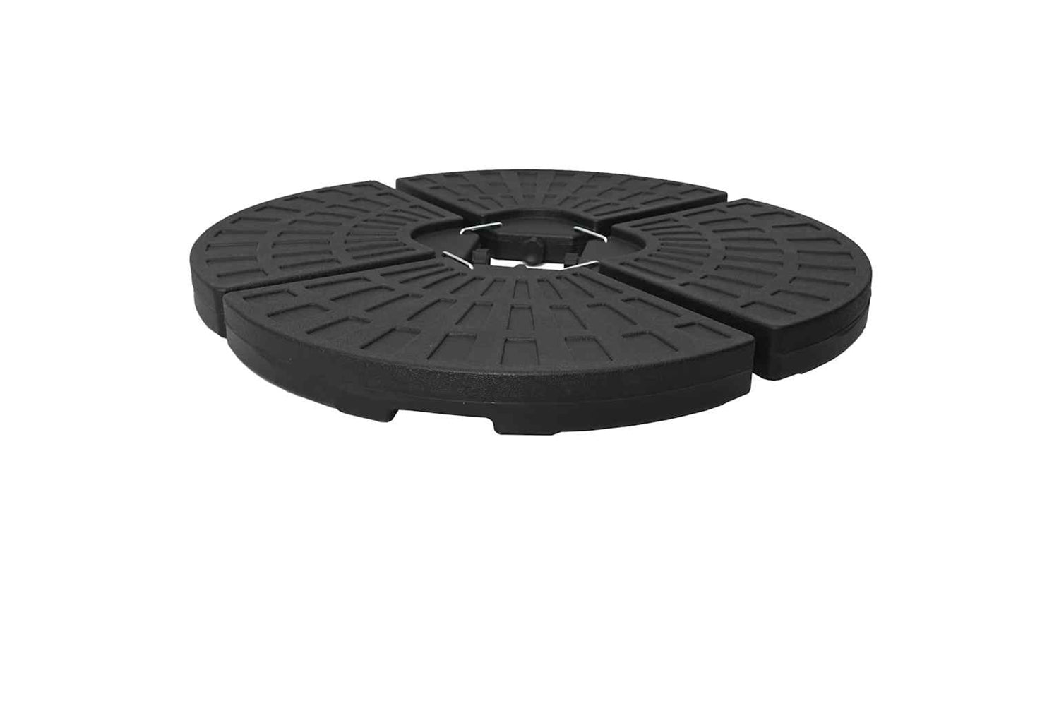 Vidaxl Umbrella Base Fan-shaped 4 Pcs Black-5