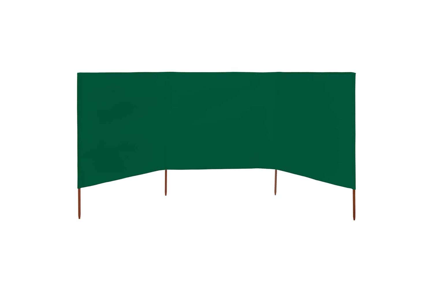 vidaXL 47141 3-panel Wind Screen Fabric 400x80cm Green-3