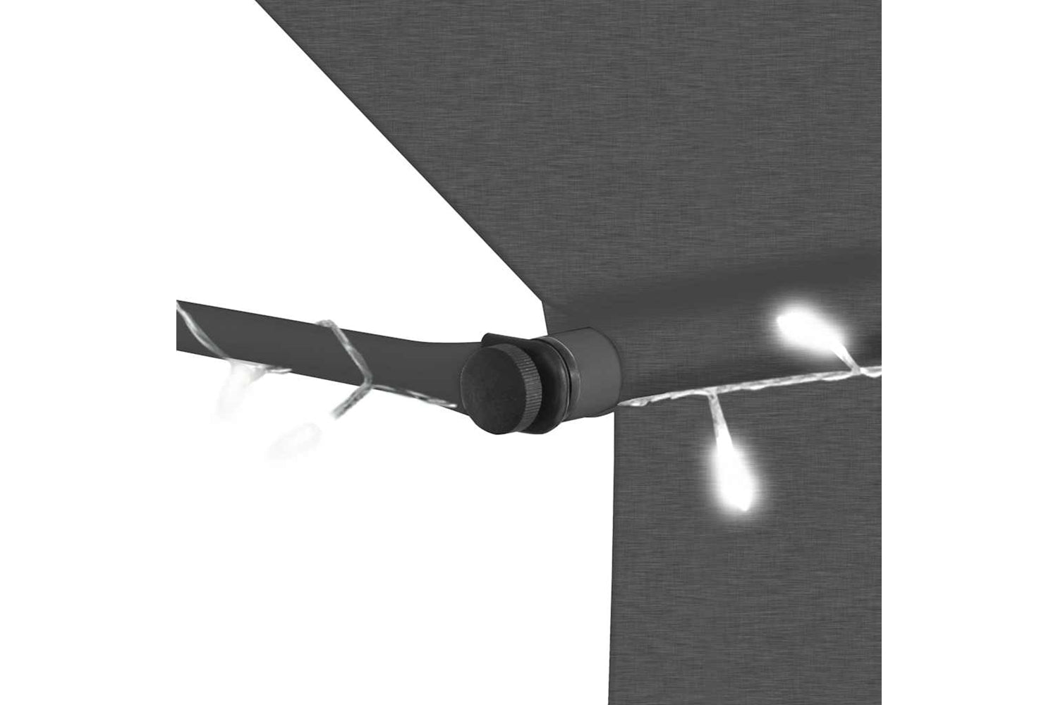 vidaXL 145863 Manual Retractable Awning With Led 150cm Anthracite-5