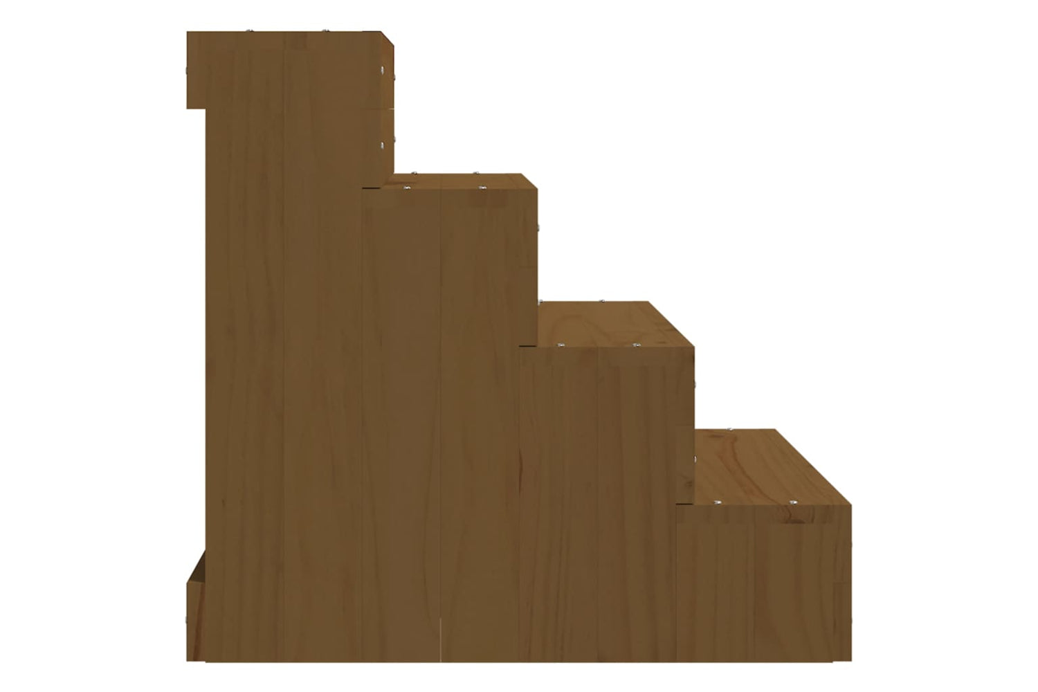 vidaXL 822469 Pet Stair Honey Brown 40x49x47cm Solid Wood Pine-4