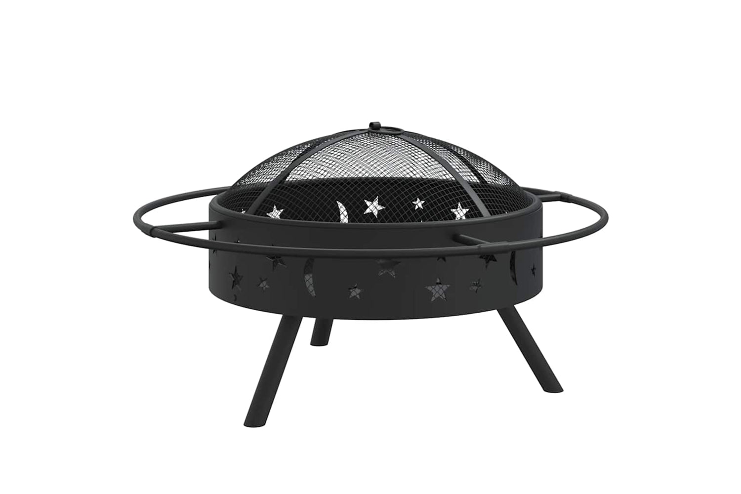 vidaXL 360064 Fire Pit With Poker 70cm Xxl Steel-2
