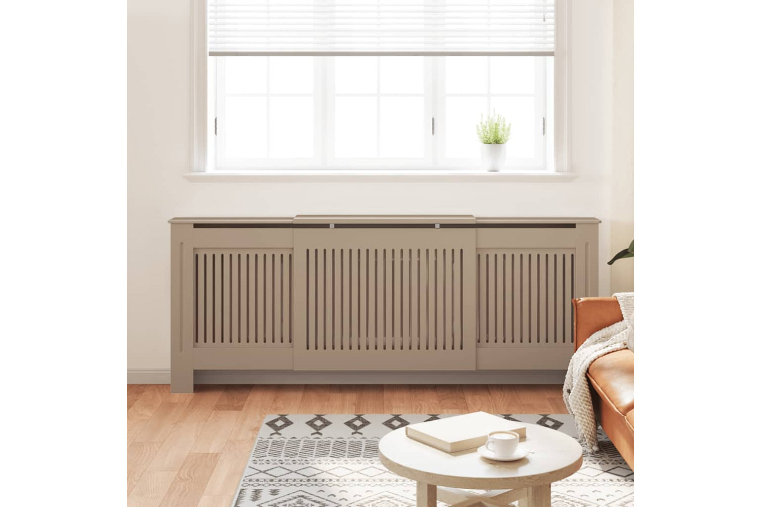 vidaXL Mdf Radiator Cover 205cm-2