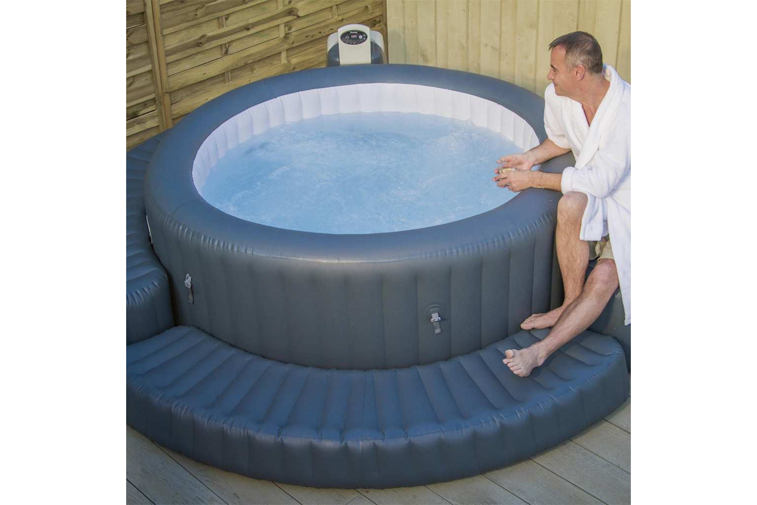 Bestway 92142 Lay-z-spa Inflatable Surround For Round Whirlpools-3