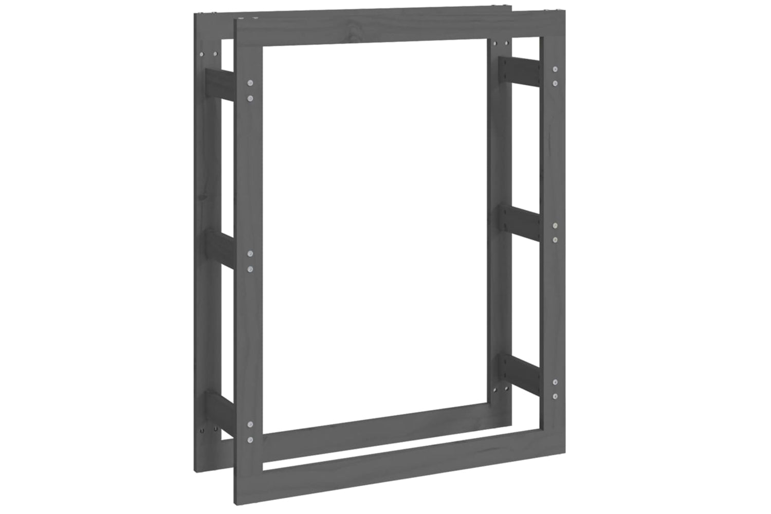 vidaXL 822419 Firewood Rack Grey 80x25x100cm Solid Wood Pine