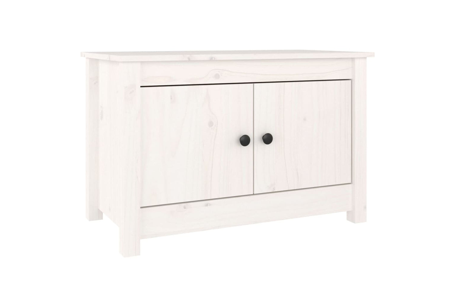 vidaXL 813780 Shoe Cabinet White 70x38x45.5cm Solid Wood Pine