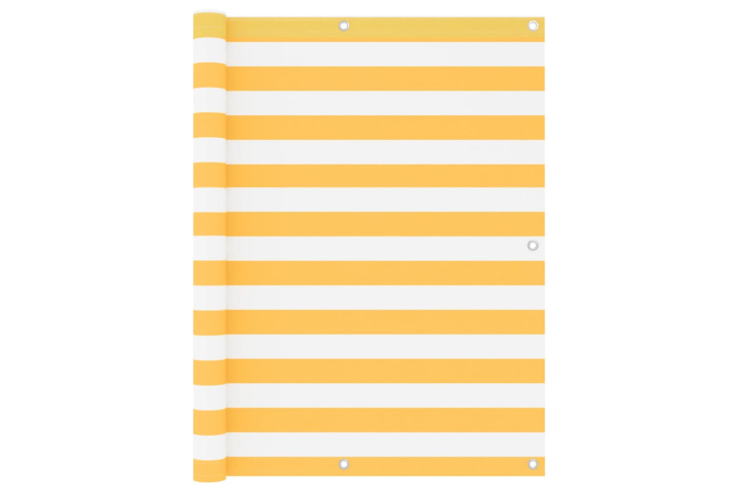 vidaXL 134910 Balcony Screen White And Yellow 120x500cm Oxford Fabric