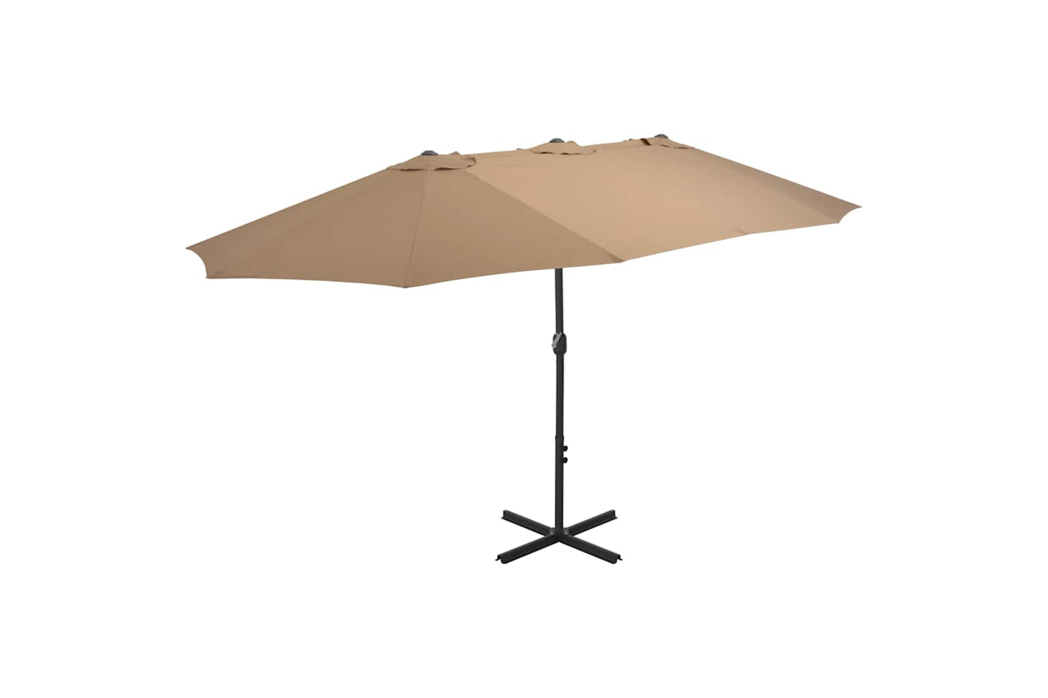 vidaXL 44870 Outdoor Parasol With Aluminium Pole 460x270cm Taupe